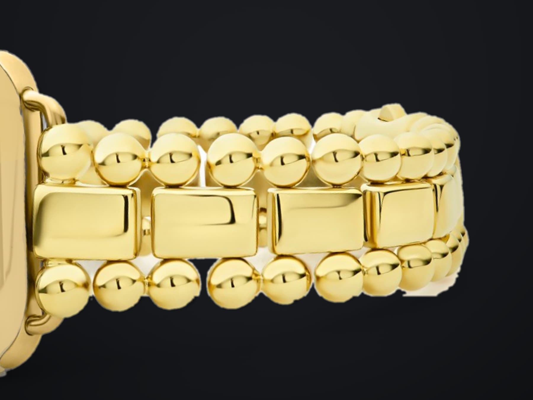 Beaded watch bracelet